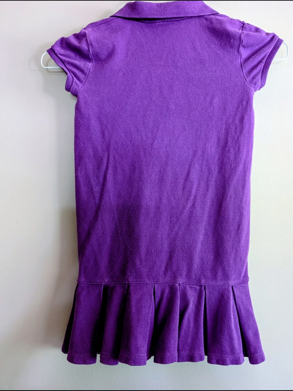 Ralph Lauren Purple Polo Dress with Brown Pony